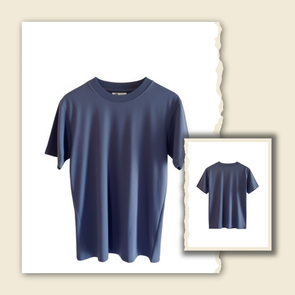 Remera Mangas Cortas Azul Premium